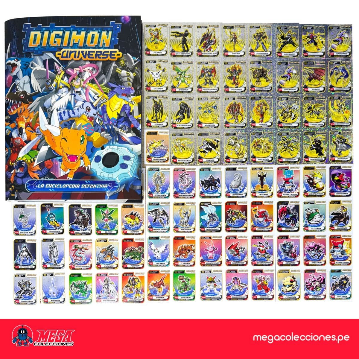 Álbum Enciclopedia Digimon Universe Set Completo
